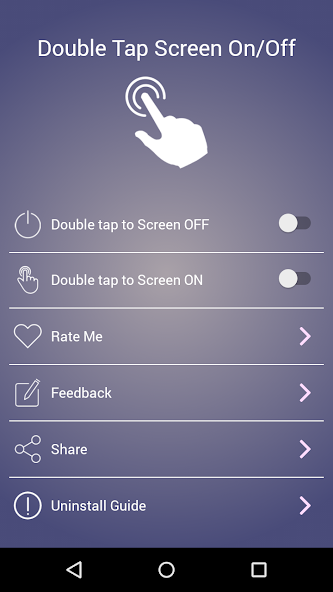 تطبيق Double Tap Screen