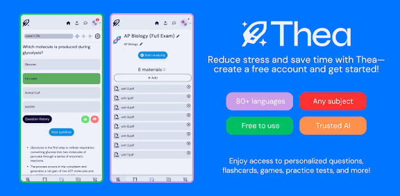 Thea Study – طريقك الذكي لفهم المواد الدراسية بسرعة، وتثبيت المعلومات